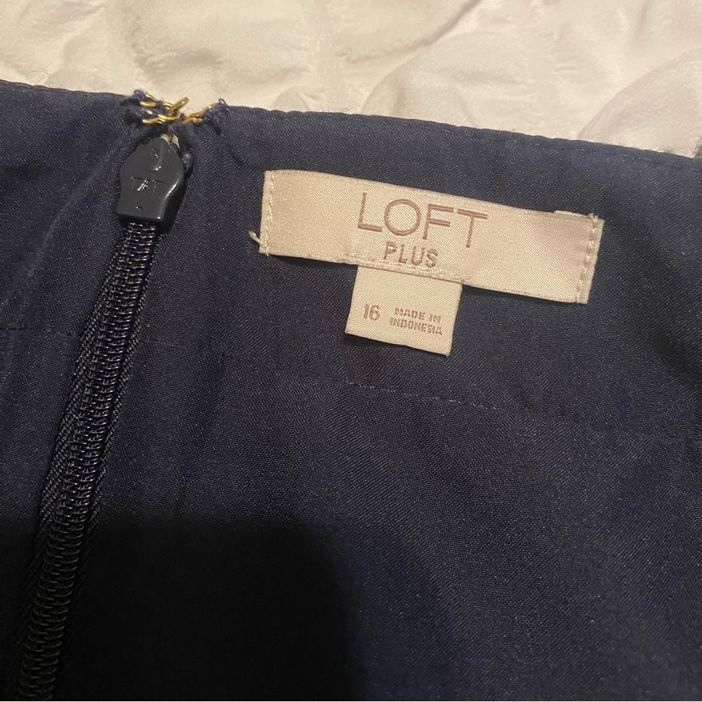Loft Plus Lined Tweed Zip Pocket Skirt size 16 - Picture 4 of 4